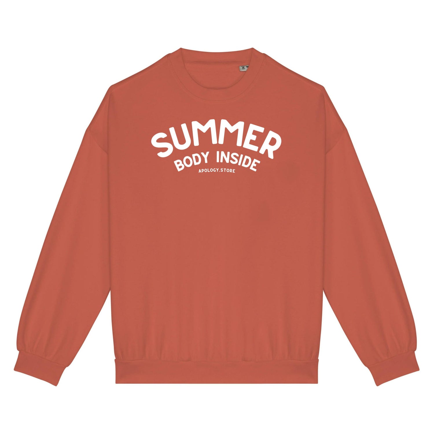 Sweat-shirt Summer Body Inside - Fabriqué au Portugal XS Orange_pomelo - Imprimé en France
