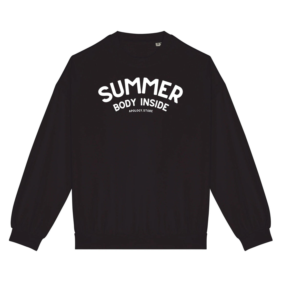 Sweat-shirt Summer Body Inside - Fabriqué au Portugal XS Noir - Imprimé en France