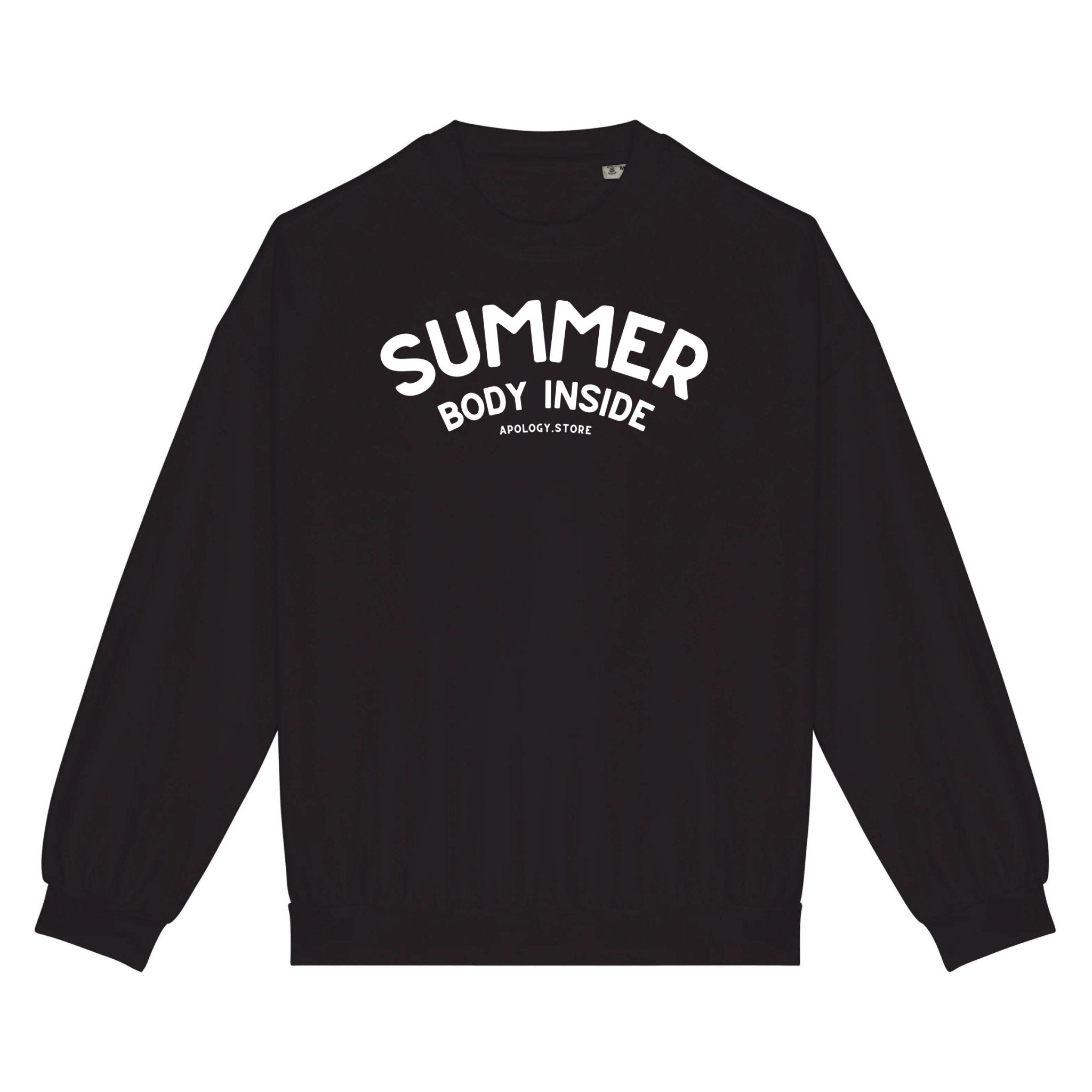 Sweat-shirt Summer Body Inside - Fabriqué au Portugal XS Noir - Imprimé en France