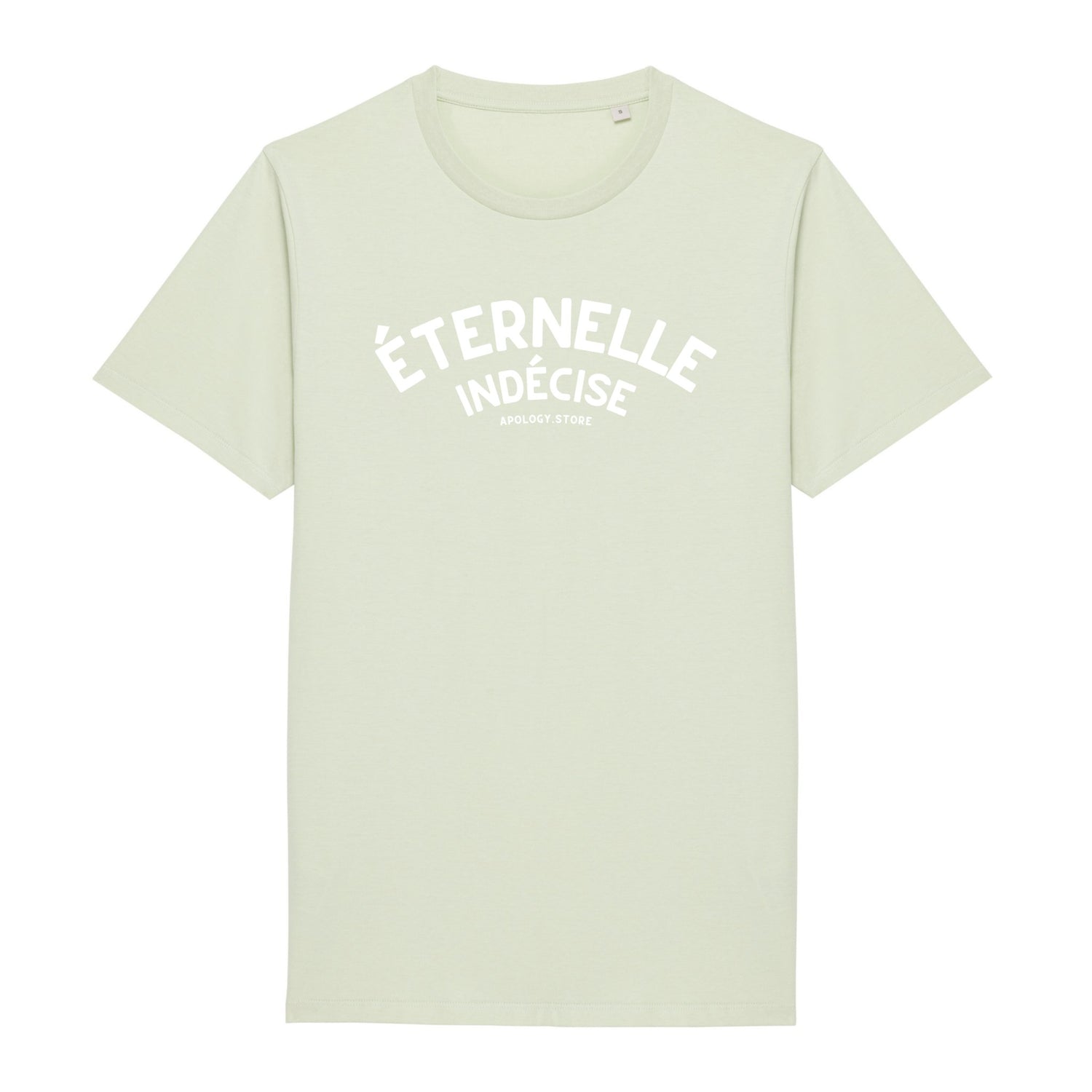T-shirt Éternelle Indécise - Fabriqué au Portugal XS Vert_celadon - Imprimé en France