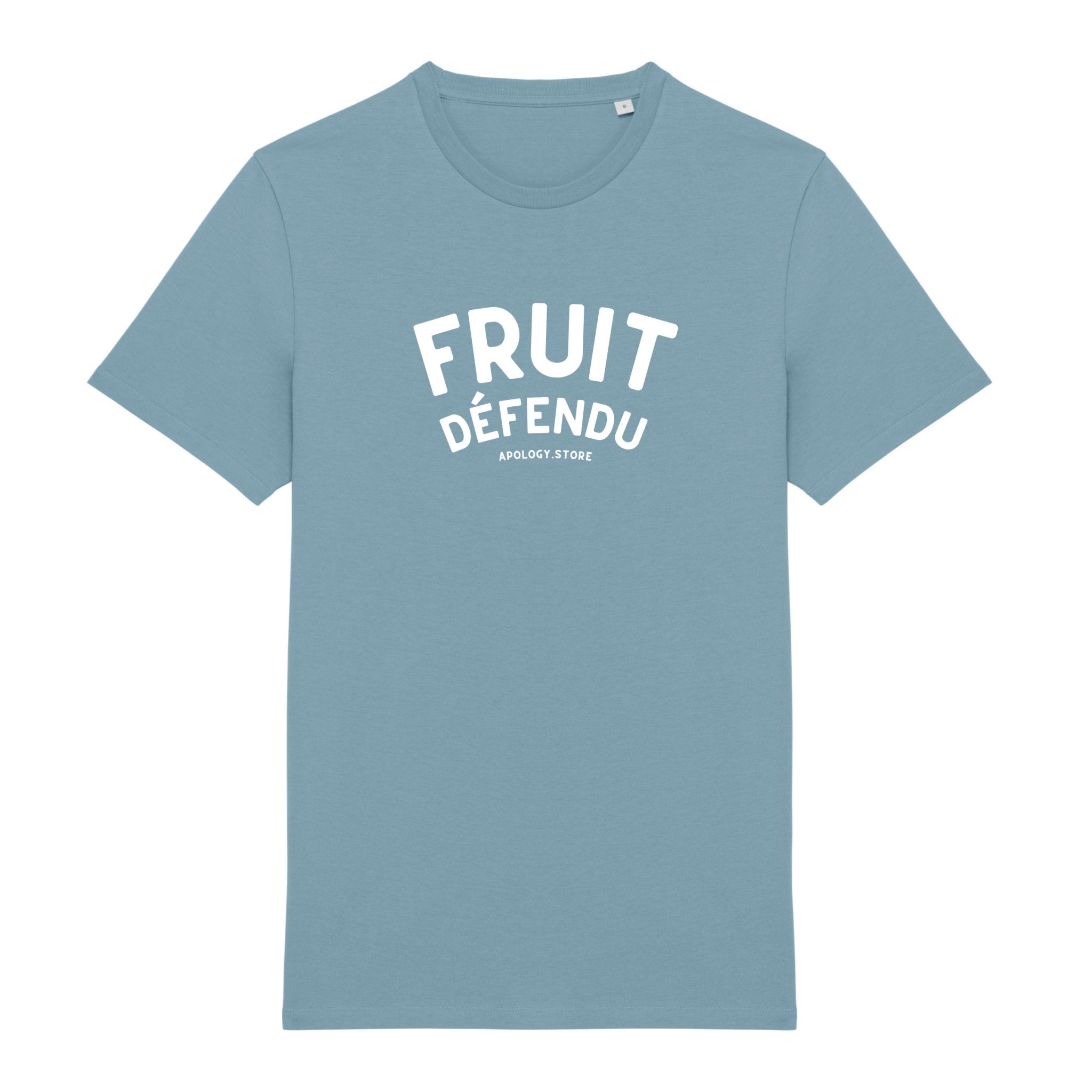 T-shirt Fruit Défendu - Fabriqué au Portugal XS Bleu_arctique - Imprimé en France