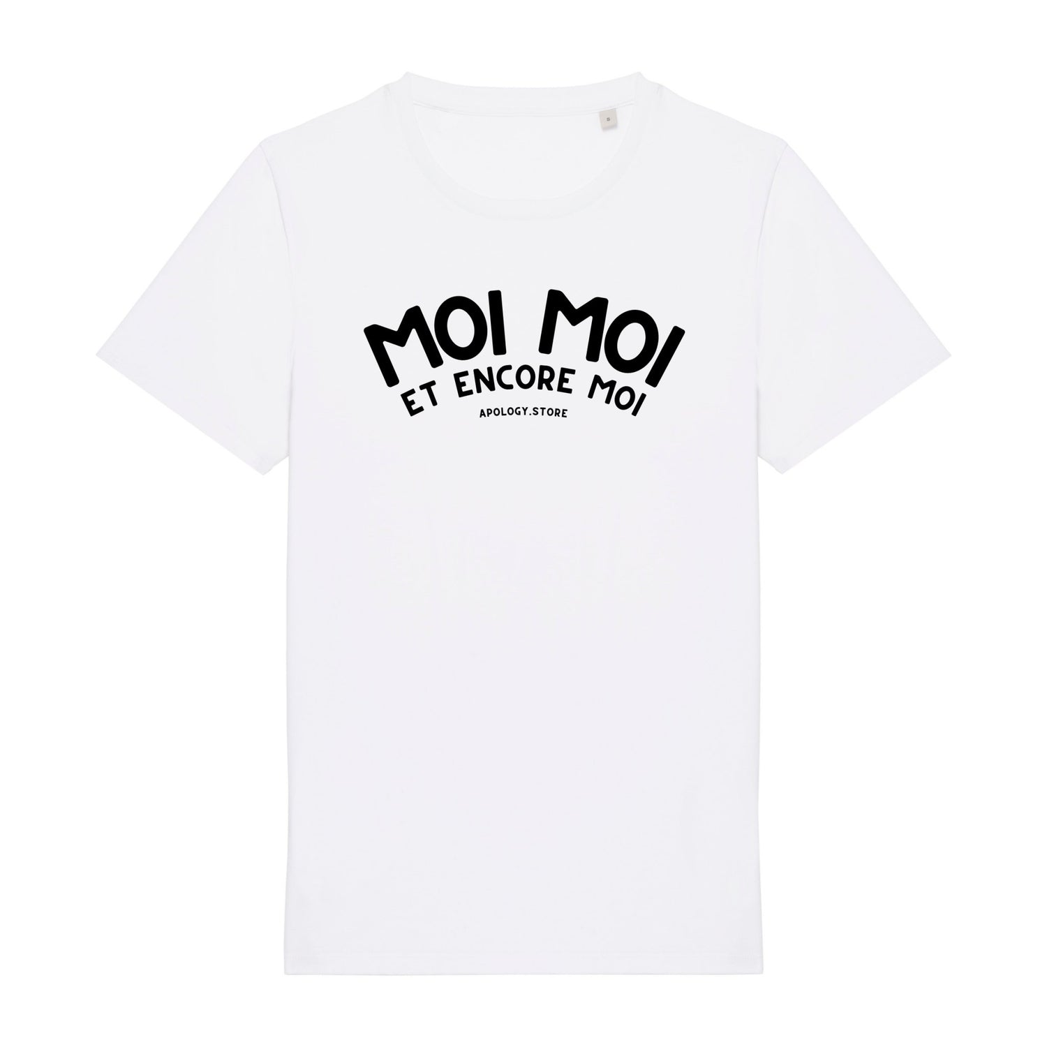 T-shirt Moi Moi et Encore Moi - Fabriqué au Portugal XS Blanc - Imprimé en France