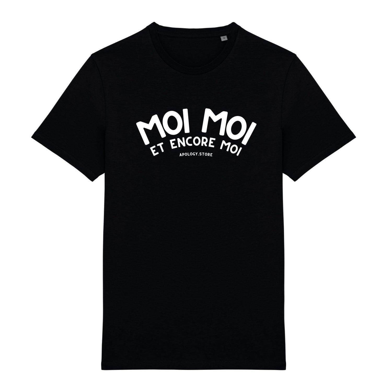 T-shirt Moi Moi et Encore Moi - Fabriqué au Portugal XS Noir - Imprimé en France