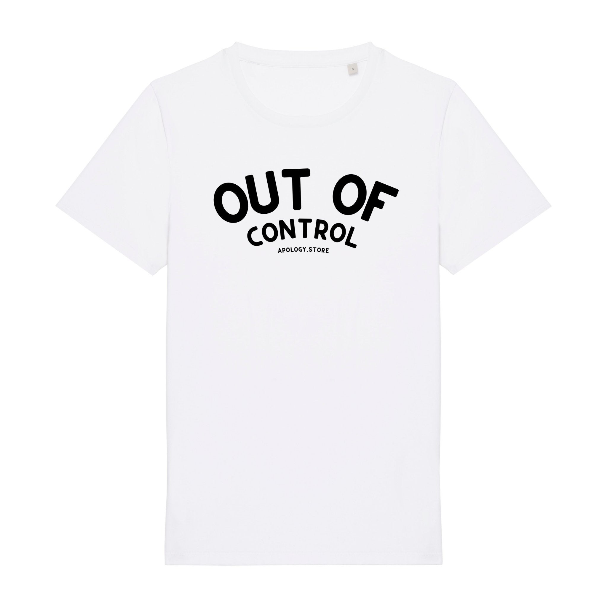 T-shirt Out Of Control - Fabriqué au Portugal XS Blanc - Imprimé en France