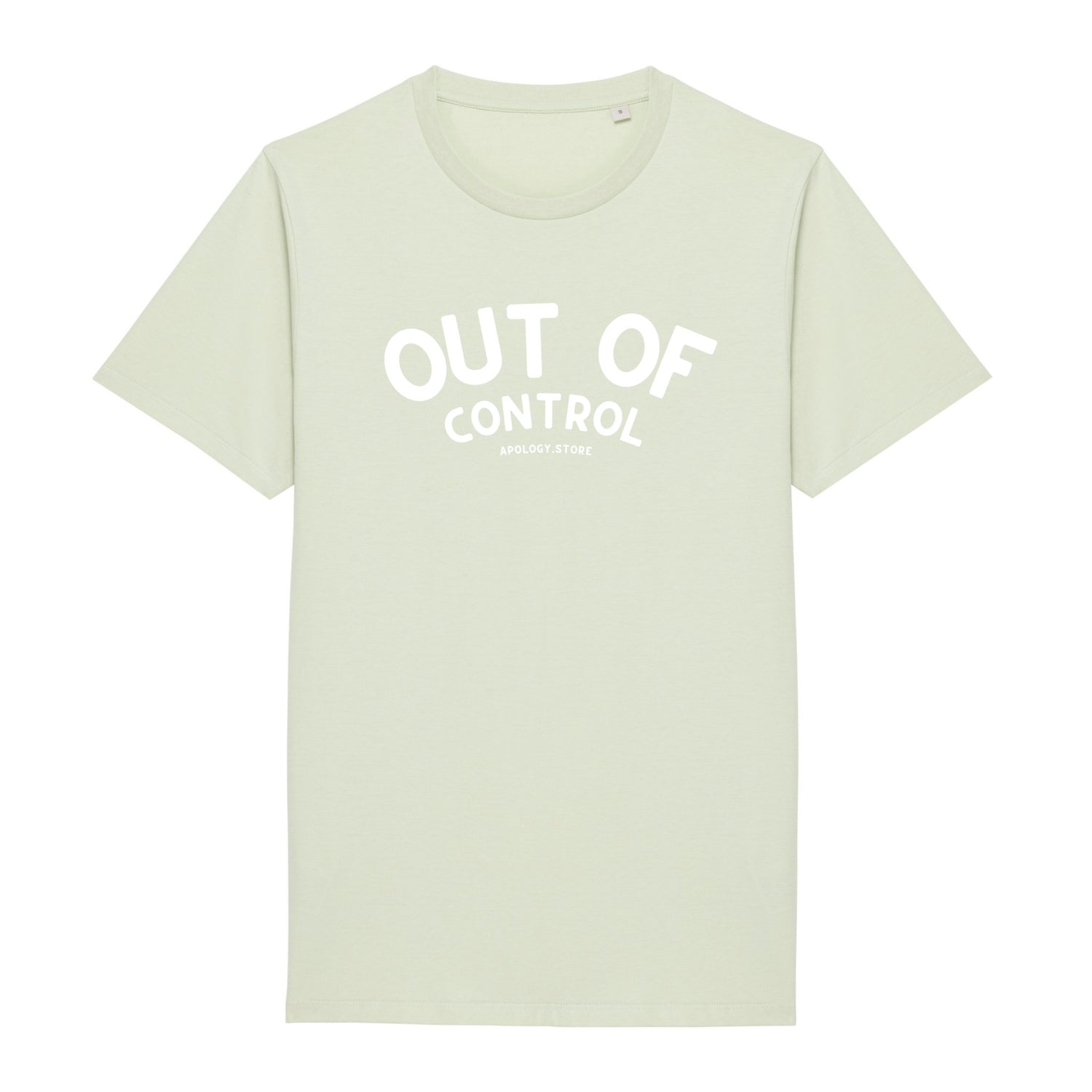 T-shirt Out Of Control - Fabriqué au Portugal XS Vert_celadon - Imprimé en France
