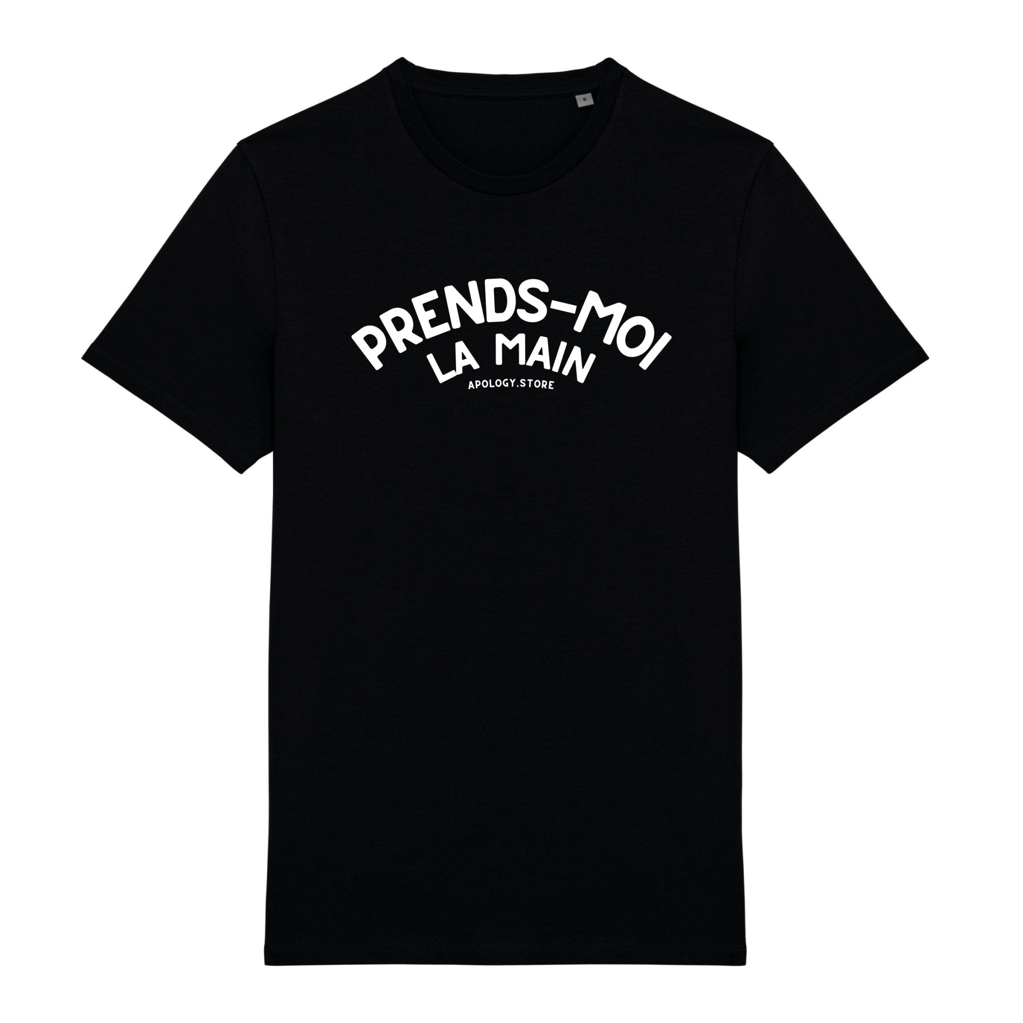 T-shirt Prends Moi La Main - Fabriqué au Portugal XS Noir - Imprimé en France