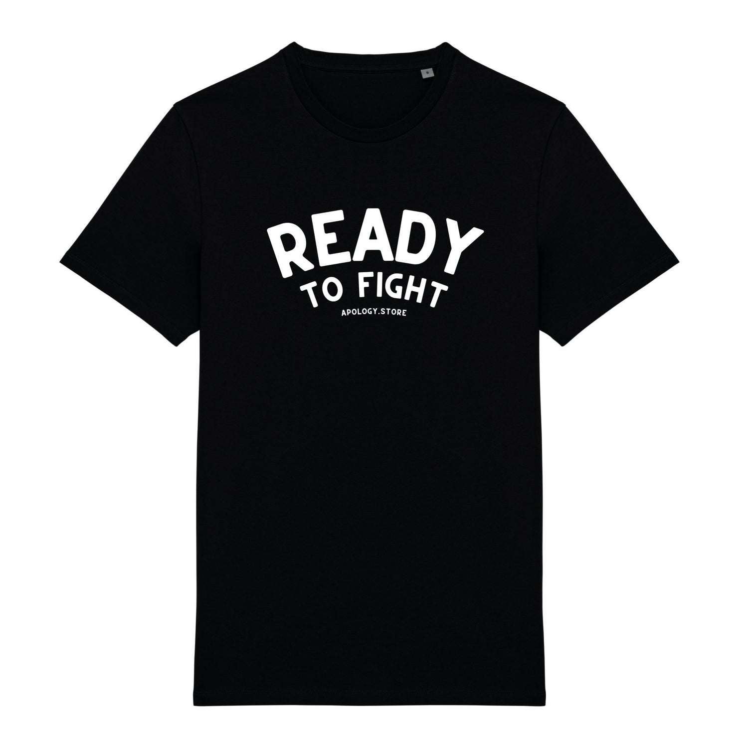 T-shirt Ready To Fight - Fabriqué au Portugal XS Noir - Imprimé en France