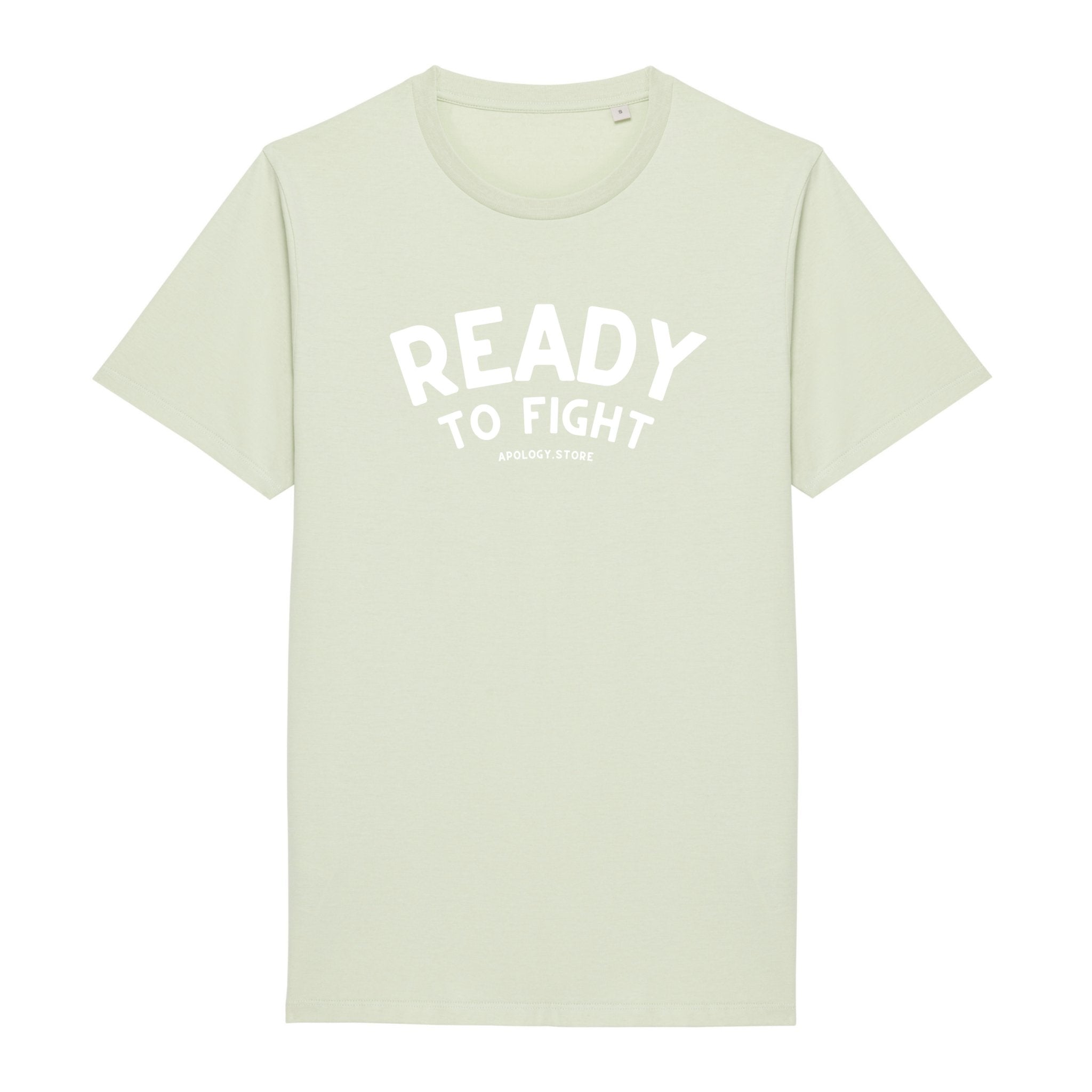 T-shirt Ready To Fight - Fabriqué au Portugal XS Vert_celadon - Imprimé en France